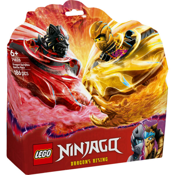 LEGO Ninjago - Pachet de lupta cu dragoni Spinjitzu 71826, 186 piese