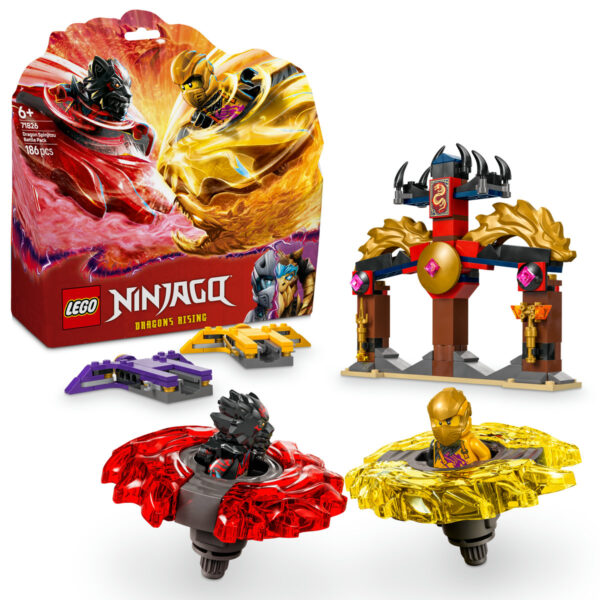 LEGO Ninjago - Pachet de lupta cu dragoni Spinjitzu 71826, 186 piese