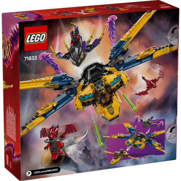 71833-lego-ninjago-2 LEGO Ninjago - Superavionul cu reactie al lui Ras si Arin 71833, 510 piese