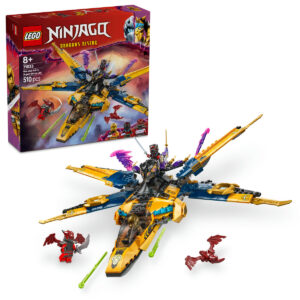 LEGO Ninjago - Superavionul cu reactie al lui Ras si Arin 71833, 510 piese