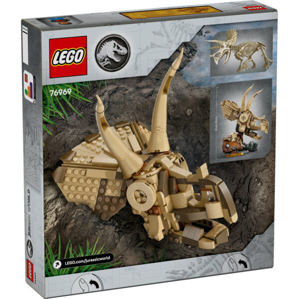 76969-lego-jurassic-world-2 LEGO Jurassic World - Fosile de dinozaur: craniu de Triceratops 76969, 468 piese