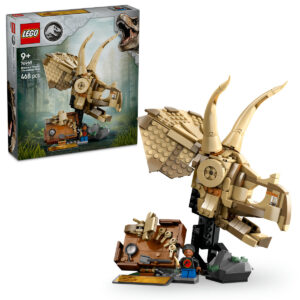 LEGO Jurassic World - Fosile de dinozaur: craniu de Triceratops 76969, 468 piese