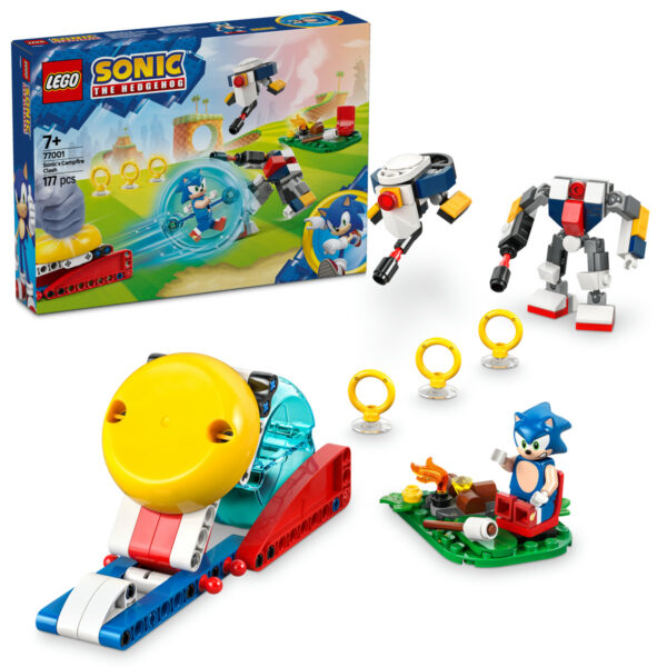77001-lego-sonic-the-hedgehog LEGO Sonic the Hedgehog - Înfruntare la focul de tabara al lui Sonic 77001, 177 piese