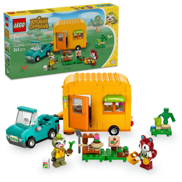 77054-lego-animal-crossing LEGO Animal Crossing - Caravana si magazinul de gradinarit al lui Leif 77054, 263 piese
