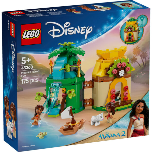 LEGO Disney - Distractie pe insula Moanei 43260, 175 piese