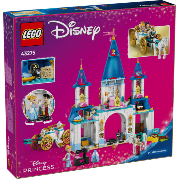 LEGO Disney - Castelul si caleasca Cenusaresei 43275, 596 piese