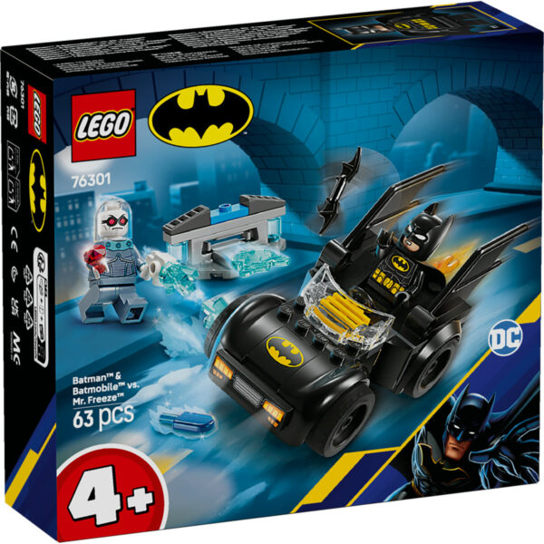 LEGO DC Super Heroes - Batman™ si Batmobile™ vs. Mr. Freeze™ 76301, 63 piese