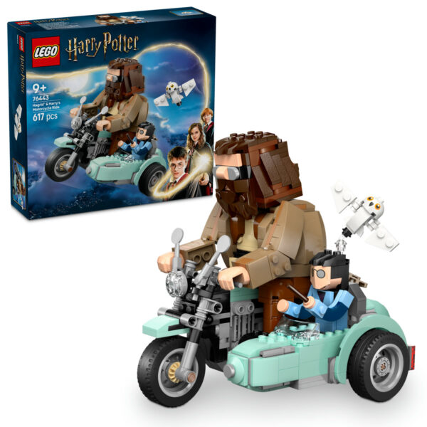 LEGO Harry Potter - Hagrid™ si Harry pe motocicleta 76443, 617 piese