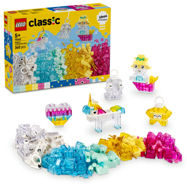 11040-lego-classic LEGO Classic - Cutie transparenta magica 11040, 340 piese