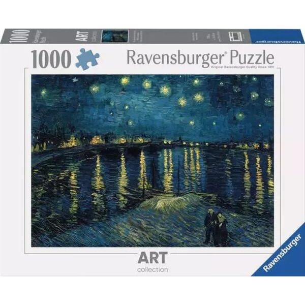 Ravensburger - Puzzle Vincent Van Gogh noapte instelata 1000 piese design nou - RVSPA00064