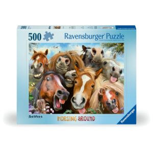 Ravensburger - Puzzle cai zambitori 500 piese design nou - RVSPA00499