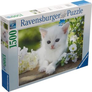Ravensburger - Puzzle pisicuta alba 1500 piese design nou - RVSPA00706