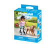 Playmobil - Figurina patinatoare cu animalut de colectie caine Retriever - PM71739