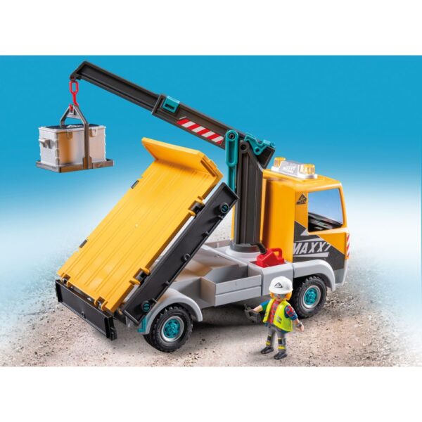 Playmobil - Camion de constructii cu macara Playmobil - PM71750