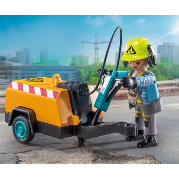Playmobil - Muncitor cu ciocan demolator Playmobil - PM71752