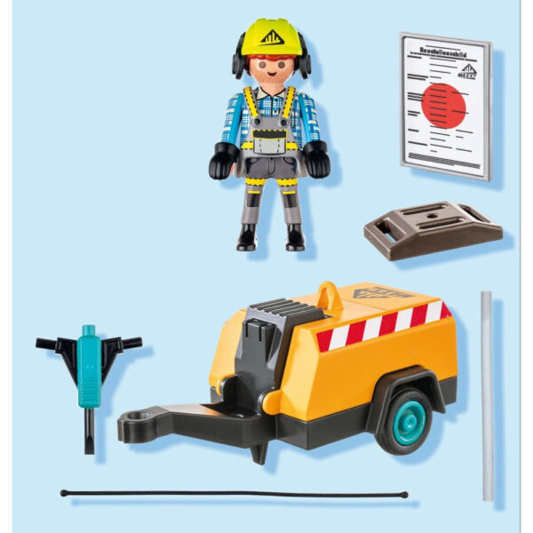 Playmobil - Muncitor cu ciocan demolator Playmobil - PM71752