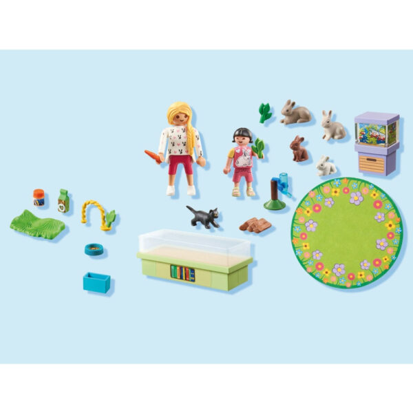 Playmobil - Set starter Familie de iepurasi - PM71753