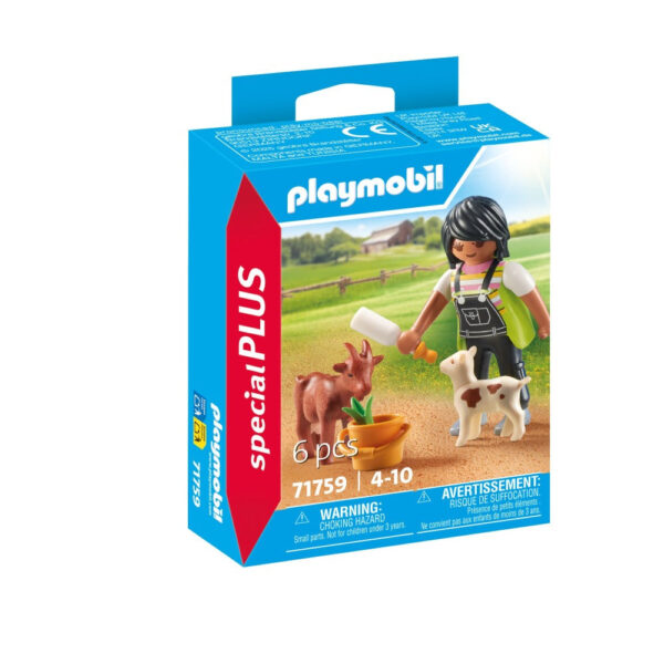 Playmobil - Figurina femeie cu capre - PM71759