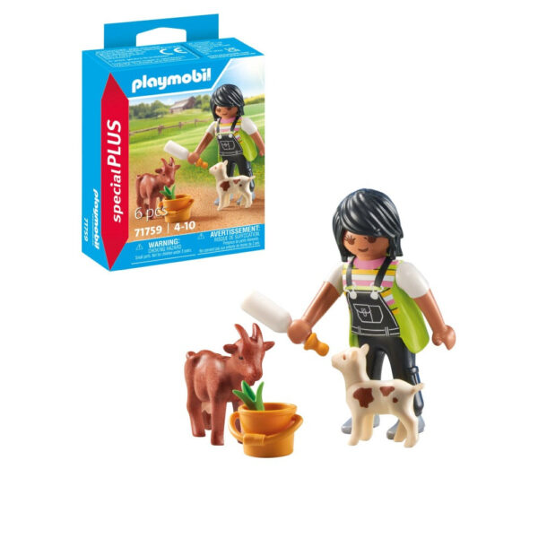 Playmobil - Figurina femeie cu capre - PM71759