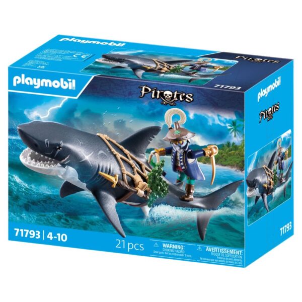 Playmobil - Rechin urias cu pirat Playmobil - PM71793