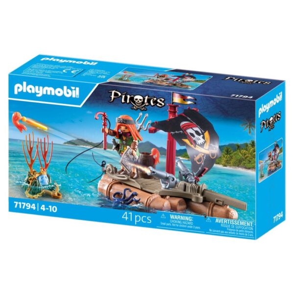 Playmobil - Pluta piratilor cu comoara Playmobil - PM71794