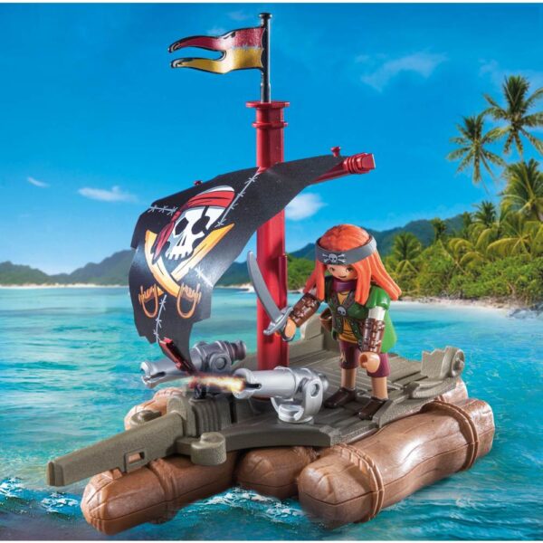 Playmobil - Pluta piratilor cu comoara Playmobil - PM71794