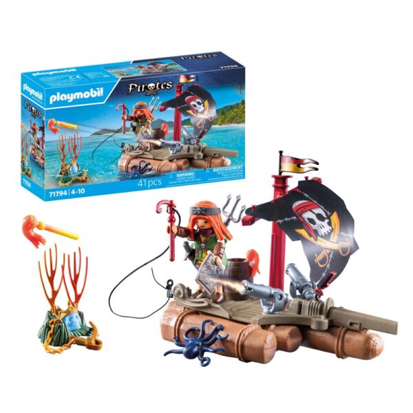 Playmobil - Pluta piratilor cu comoara Playmobil - PM71794