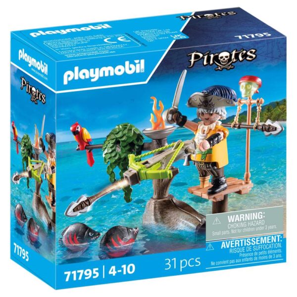 Playmobil - Pirat Playmobil cu balista - PM71795