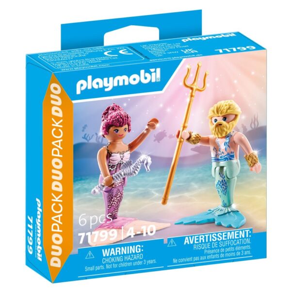 Playmobil - Set 2 figurine Sirena si Triton - PM71799