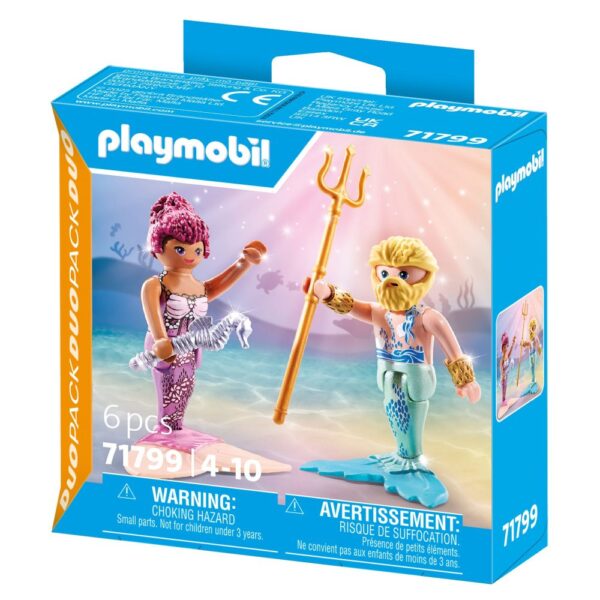 Playmobil - Set 2 figurine Sirena si Triton - PM71799