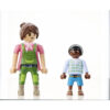 Playmobil - Set 2 figurine Femeie fermier cu copil si vitel - PM71803