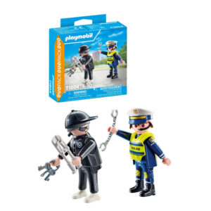 Playmobil - Set 2 figurine Politist si hot - PM71804