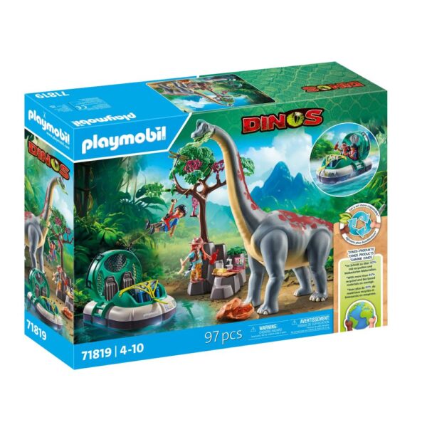 Playmobil - Brachiosaurus si hovercraft Playmobil - PM71819