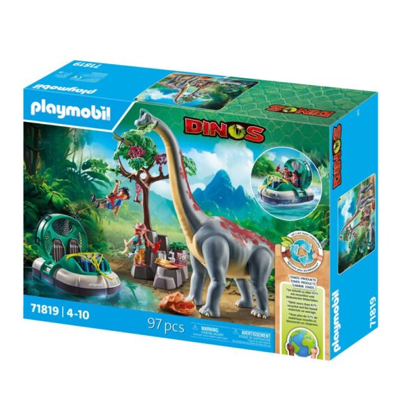 Playmobil - Brachiosaurus si hovercraft Playmobil - PM71819
