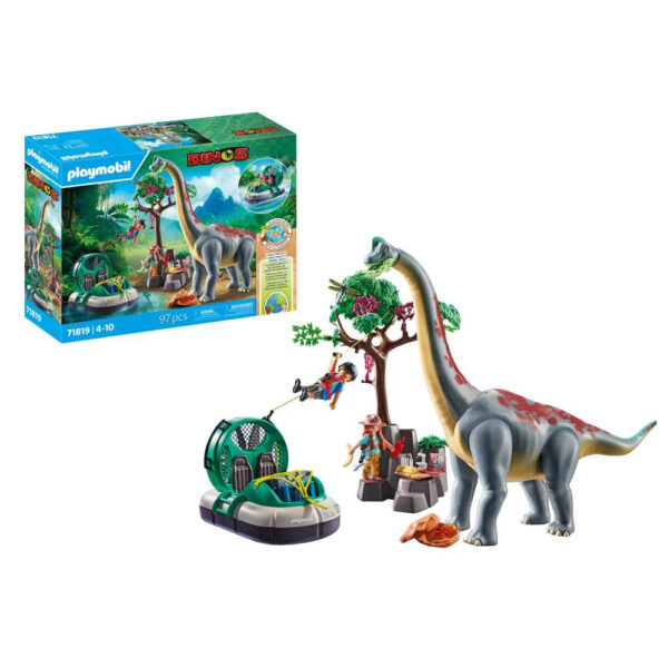 Playmobil - Brachiosaurus si hovercraft Playmobil - PM71819
