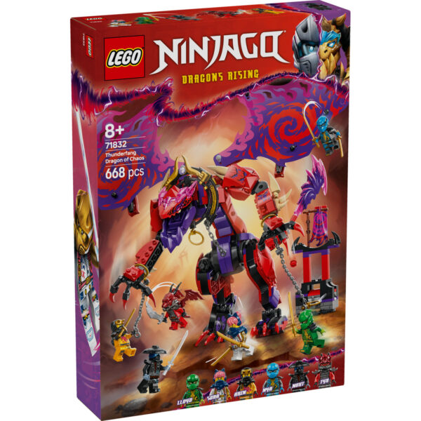 LEGO Ninjago - Dragonul haosului Thunderfang 71832, 668 piese