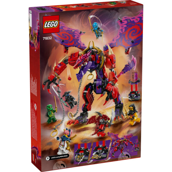 LEGO Ninjago - Dragonul haosului Thunderfang 71832, 668 piese