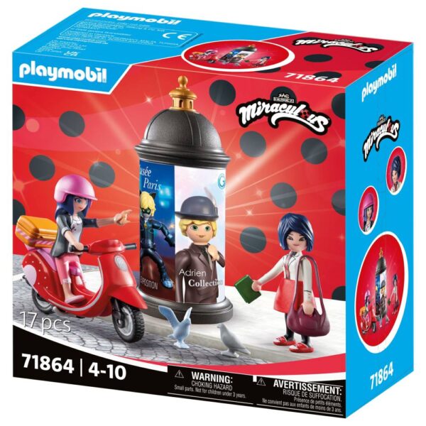 Playmobil - Miraculous Plimbare cu scuterul prin Paris - PM71864