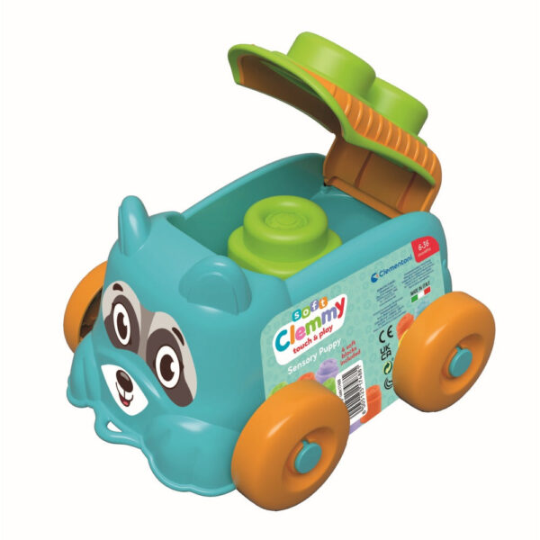 17488_PT04_jpg Clementoni - Jucarie educationala Soft Clemmy catel albastru cu cuburi moi - CL17488