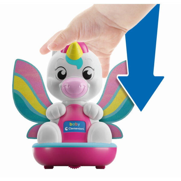 Clementoni - Jucarie apasa si se invarte diverse modele unicorn si dragon - CL17498