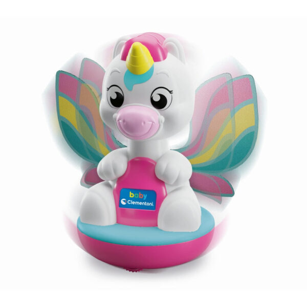 Clementoni - Jucarie apasa si se invarte diverse modele unicorn si dragon - CL17498