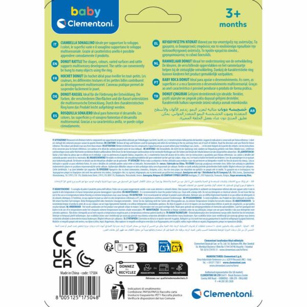 Clementoni - Zornaitoare gogoasa ce contribuie la dezvoltarea multisenzoriala - CL17504