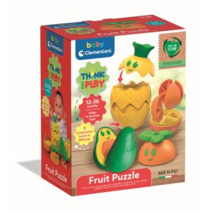 Clementoni - Joc educativ de logica fructe colorate din plastic reciclat - CL17512