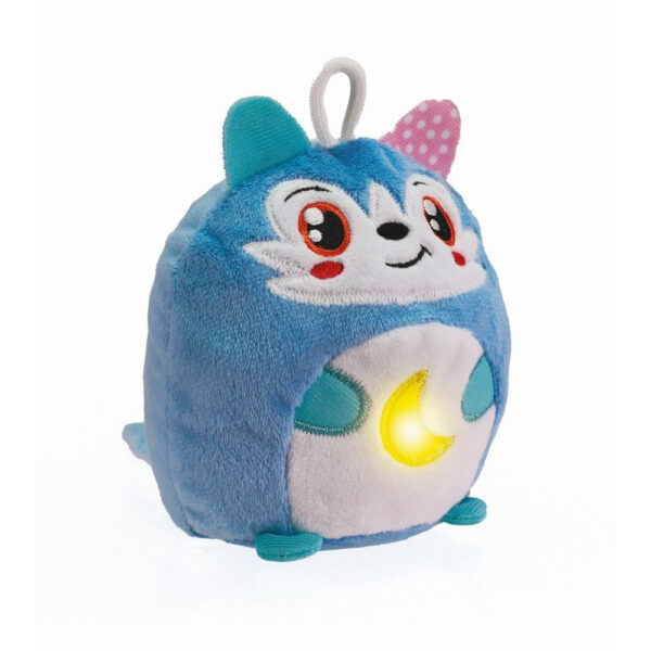 Clementoni - Jucarie lup de plus cu lumina de noapte si sunete pentru relaxare si somn linistit - CL17554