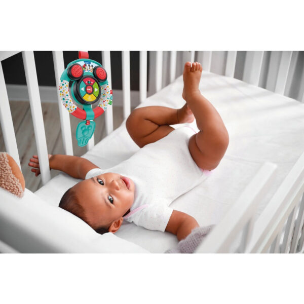 Clementoni - Volan interactiv Mickey si Minnie cu lumini si sunete ce ajuta la dezvoltarea cognitiva - CL17557