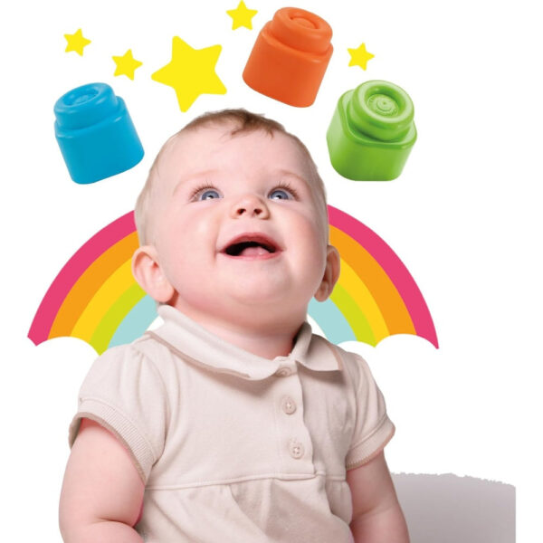 17769_4 Clementoni - Jucarie educationala Soft Clemmy cos Catelus cu cuburi de constructie moi si lavabile - CL17769