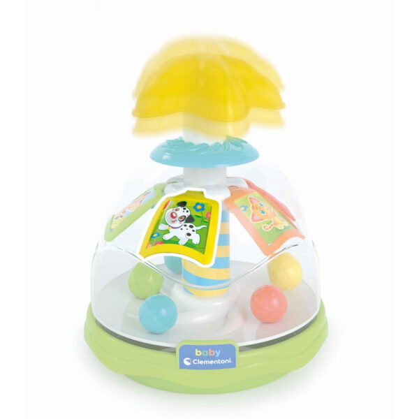 Clementoni - Jucarie rotativa cu bilute pentru dezvoltarea simturilor si abilitatilor motorii - CL17895