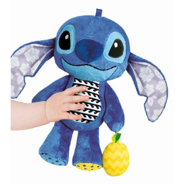 Clementoni - Plus Disney Stitch pentru dezvoltarea senzoriala ce se poate agata la carut sau patut - CL17918