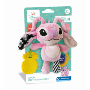Clementoni - Jucarie senzoriala plus Disney Stitch Angel cu zornaitoare pentru dezvoltarea simturilor - CL17937