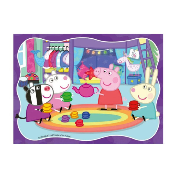 Ravensburger - Puzzle Peppa Pig 4 puzzle in cutie 12 16 20 24 piese - RVSPC04104